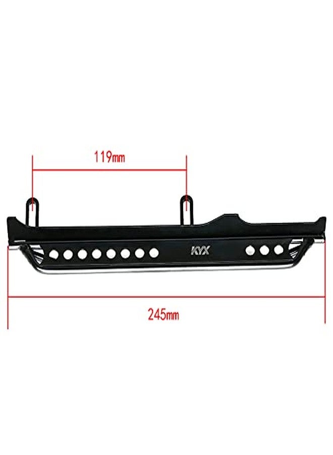 KYX Racing Metal Rock Slider Side Step Running Boards Foot-Plate Upgrades Parts Accessories for 1/6 RC Crawler Car Axial SCX6 AXI05000 - Image 3